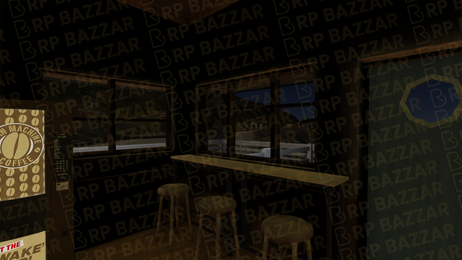 Classic Cafe FiveM MLO — GTA RP Interior — ESX QB QBOX — RPBazzar