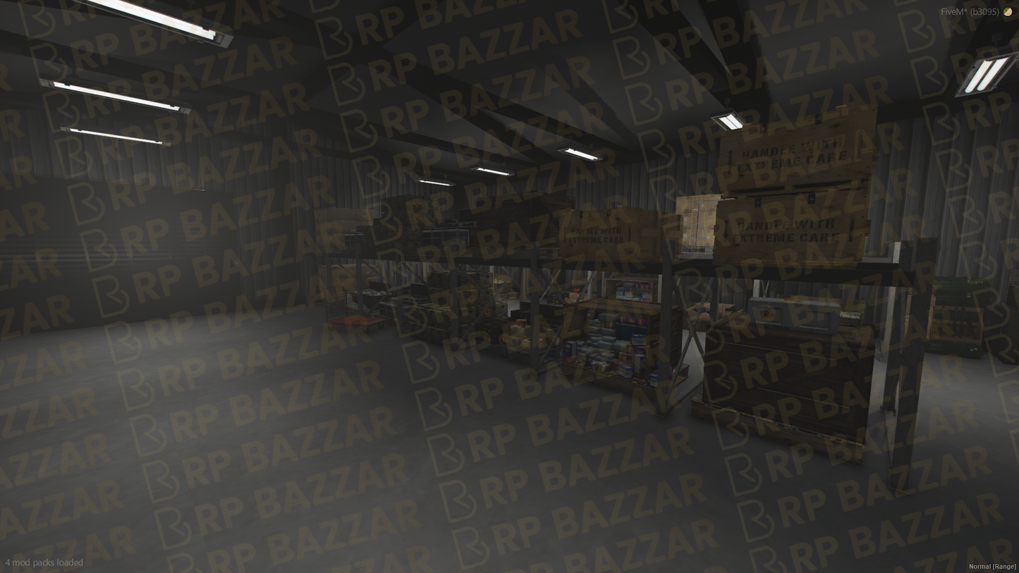 Industrial Storage Room & Warehouse FiveM MLO — GTA RP Interior — ESX QB QBOX — RPBazzar