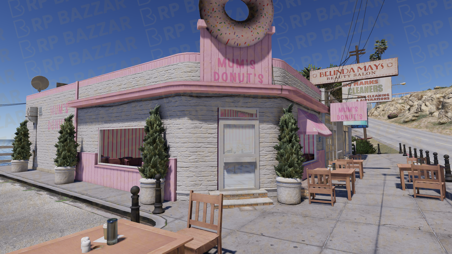 Urban Diner FiveM MLO — GTA RP Interior — ESX QB QBOX — RPBazzar