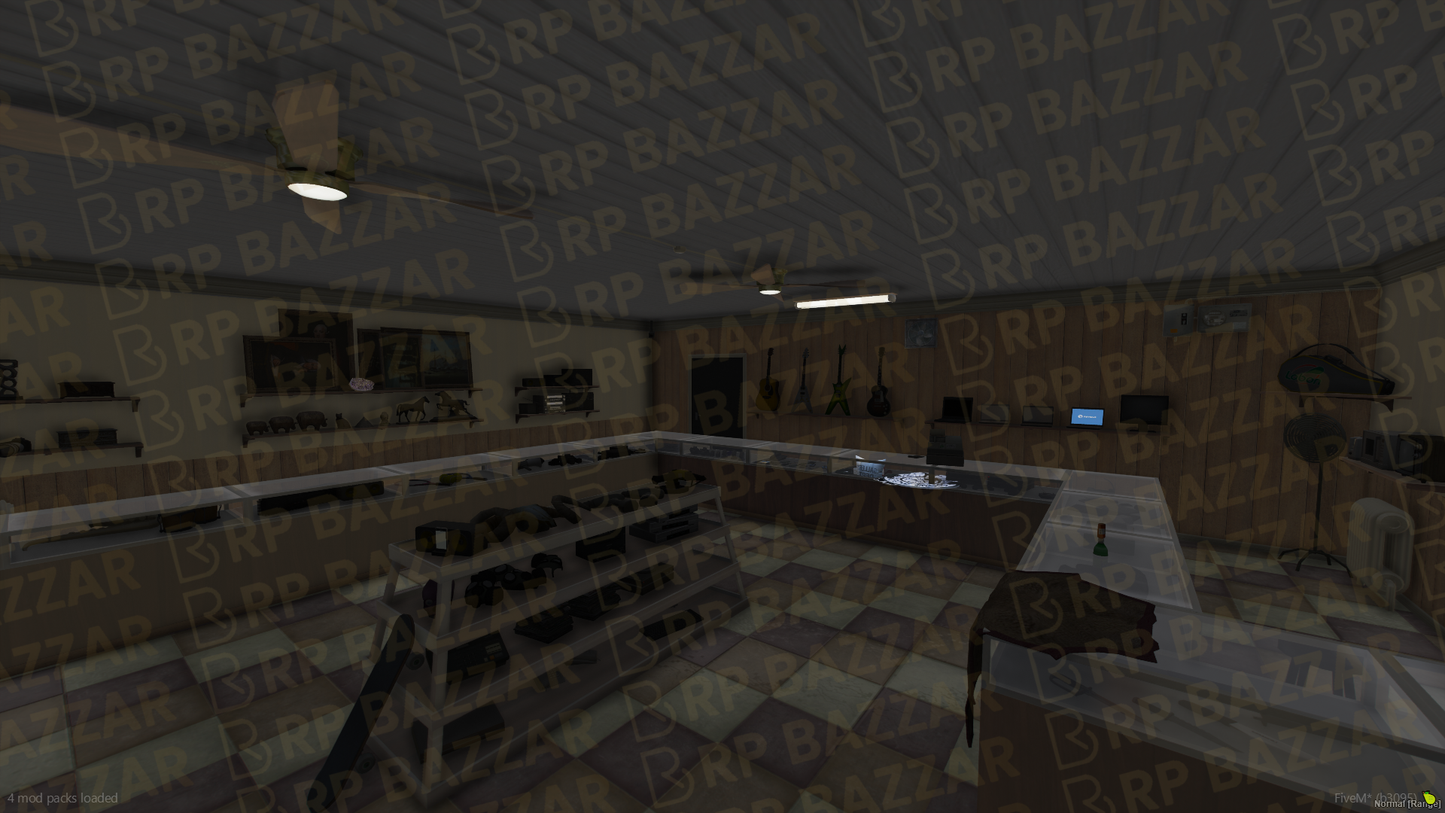 Vintage Pawn Shop FiveM MLO — GTA RP Interior — ESX QB QBOX — RPBazzar