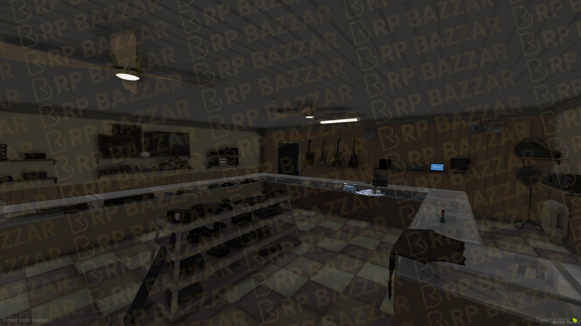 Vintage Pawn Shop FiveM MLO — GTA RP Interior — ESX QB QBOX — RPBazzar