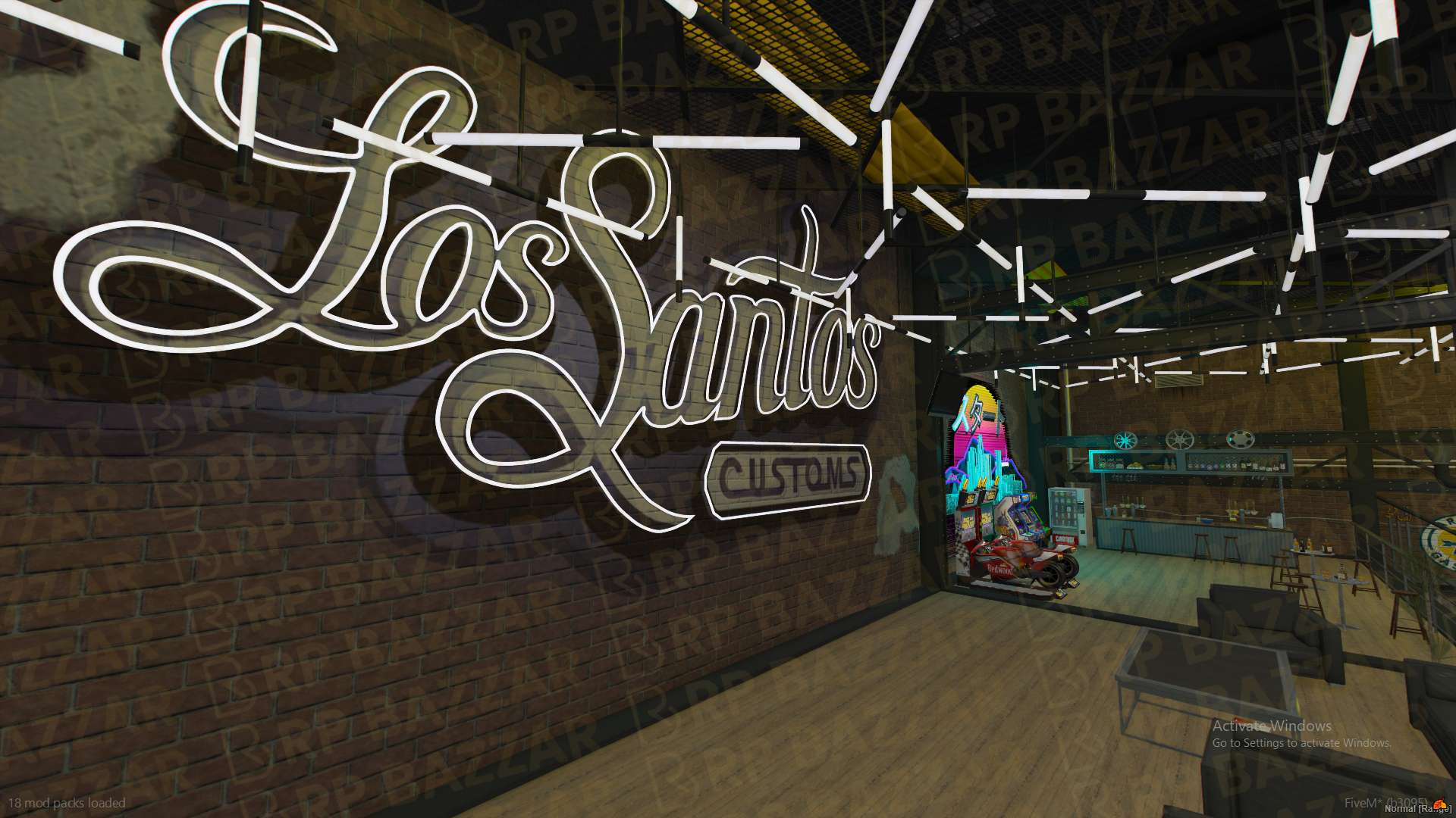 Upscale Mechanic Shop FiveM MLO — GTA RP Interior — ESX QB QBOX — RPBazzar