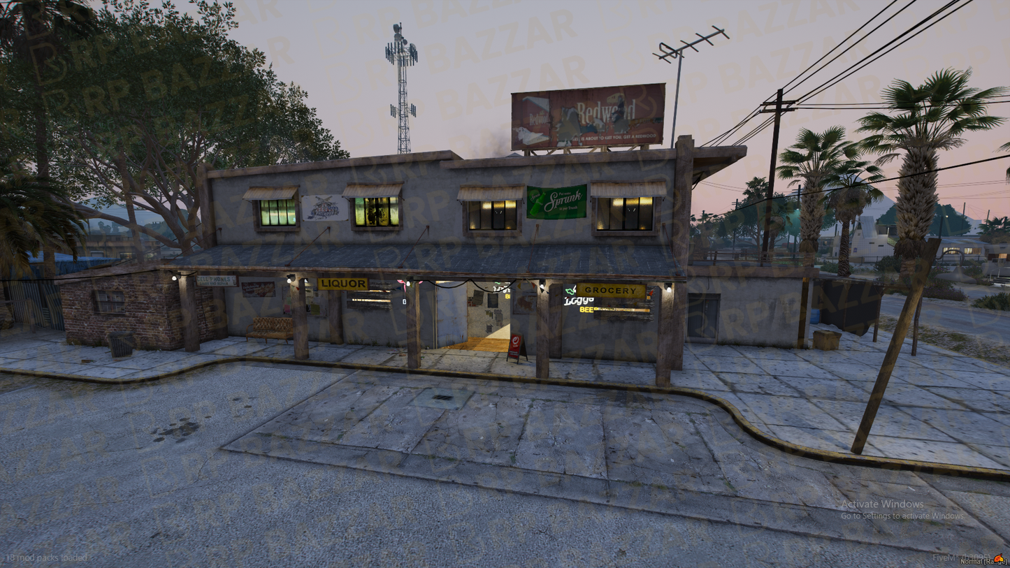 Retro Bar FiveM MLO — GTA RP Interior — ESX QB QBOX — RPBazzar