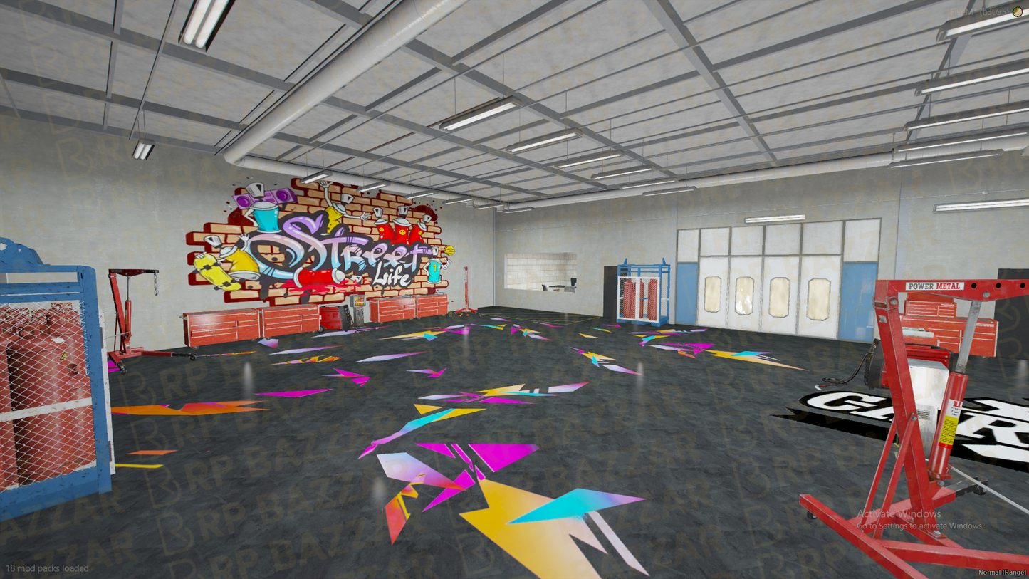 Uptown Mechanic Shop FiveM MLO — GTA RP Interior — ESX QB QBOX — RPBazzar