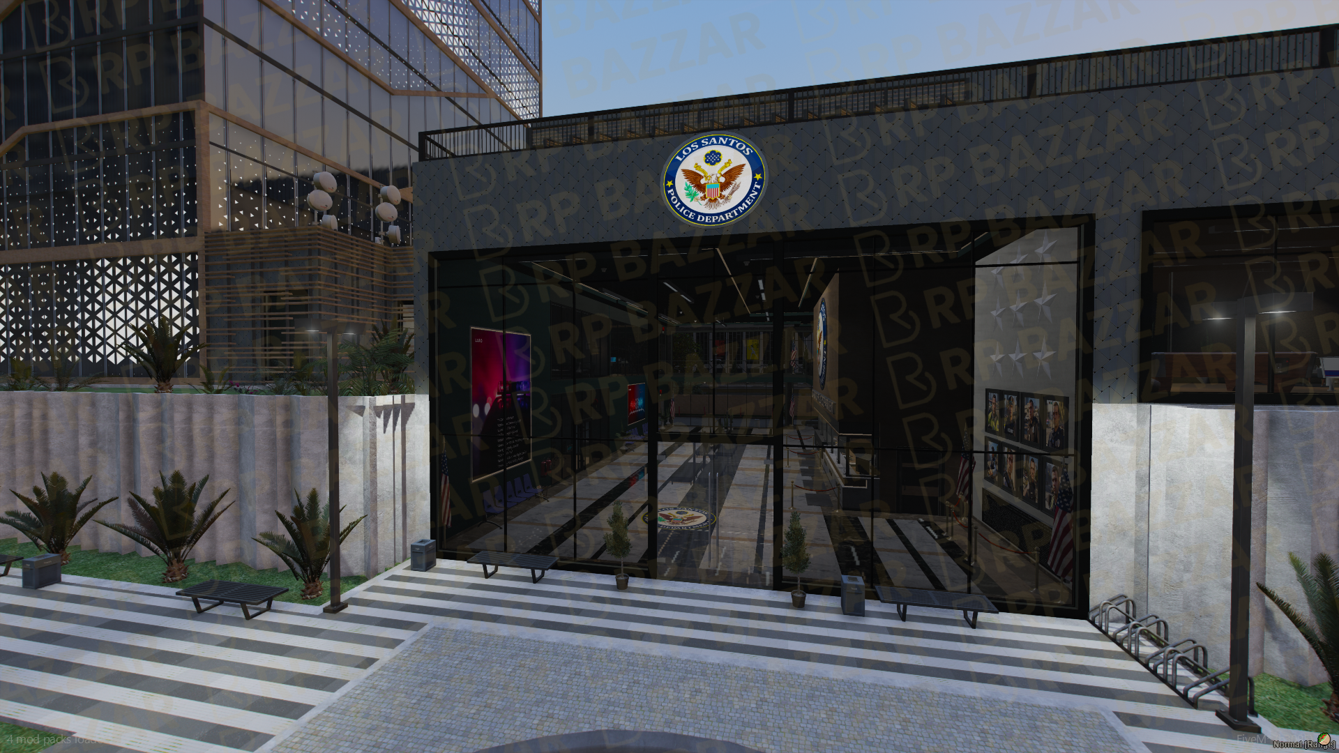 Federal Police Station FiveM MLO — GTA RP Interior — ESX QB QBOX — RPBazzar