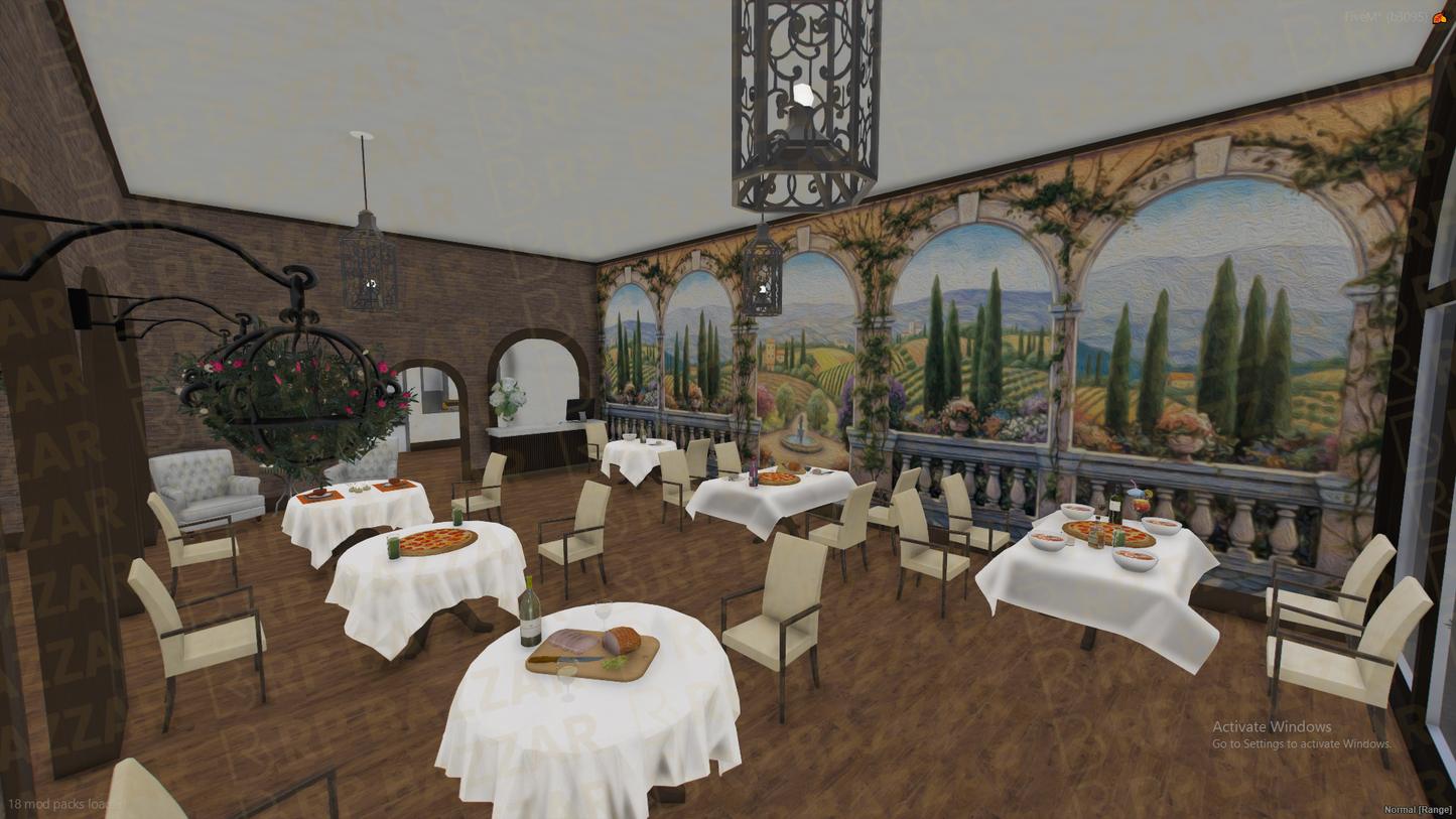 Street Bistro FiveM MLO — GTA RP Interior — ESX QB QBOX — RPBazzar
