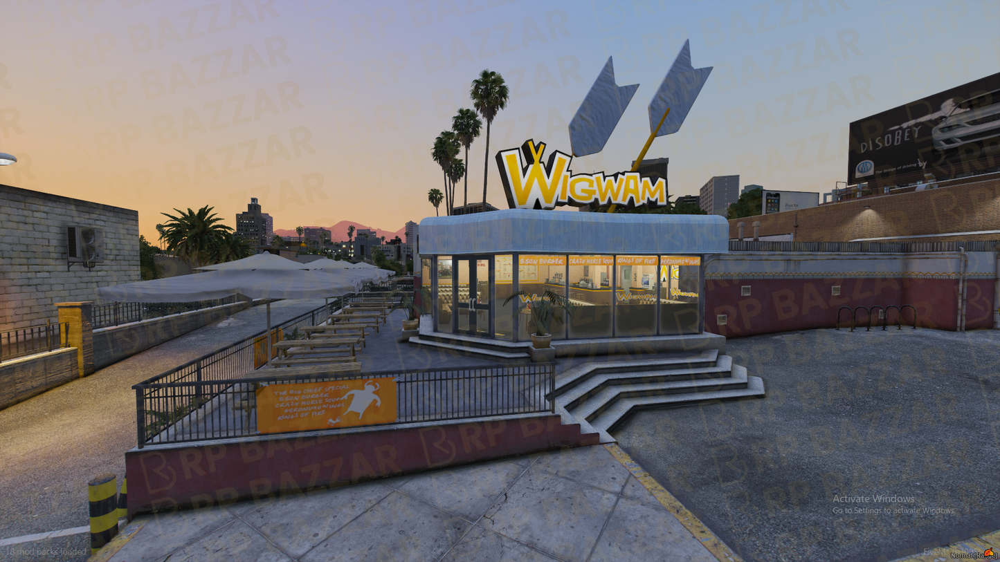 Custom Diner FiveM MLO — GTA RP Interior — ESX QB QBOX — RPBazzar