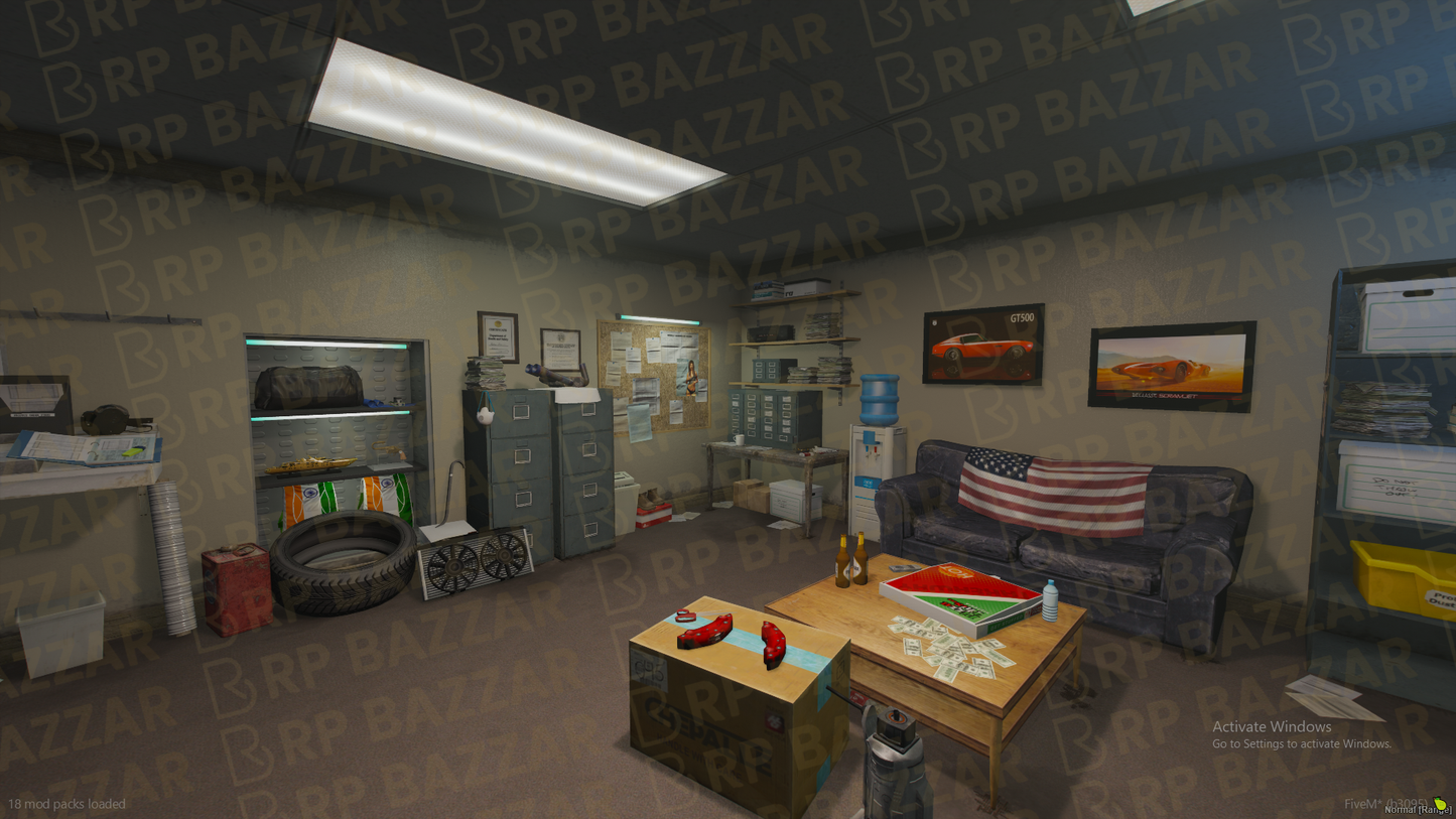 Hip Mechanic Shop FiveM MLO — GTA RP Interior — ESX QB QBOX — RPBazzar