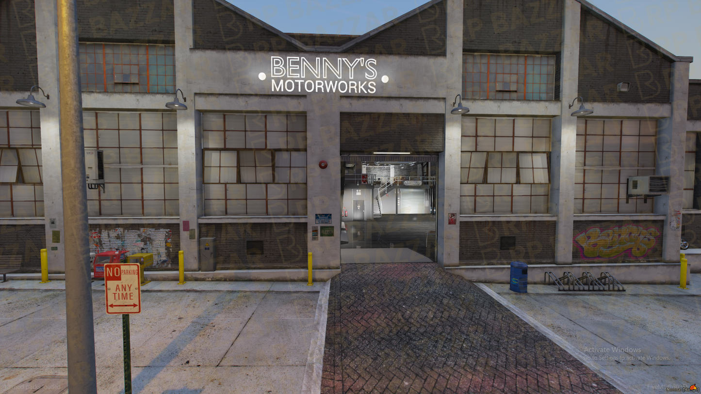 Custom Mechanic Shop FiveM MLO — GTA RP Interior — ESX QB QBOX — RPBazzar