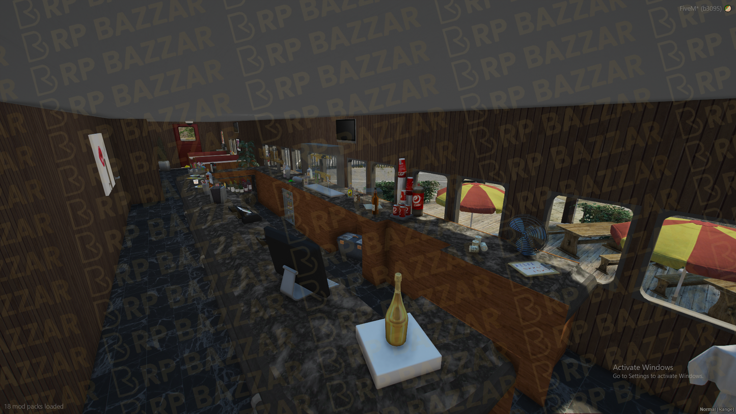 Gourmet Food Court FiveM MLO — GTA RP Interior — ESX QB QBOX — RPBazzar