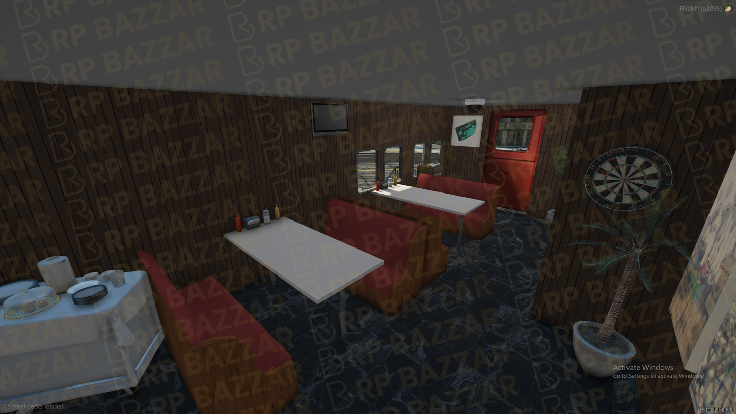 Gourmet Food Court FiveM MLO — GTA RP Interior — ESX QB QBOX — RPBazzar