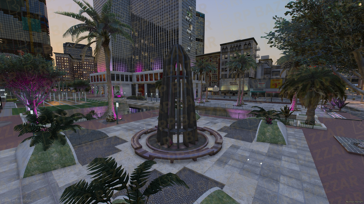 Bustling Legion Square FiveM MLO — GTA RP Interior — ESX QB QBOX — RPBazzar