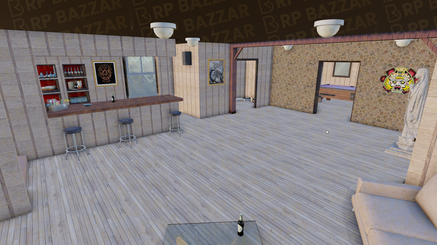 Triad Gang Mansion FiveM MLO — GTA RP Interior — ESX QB QBOX — RPBazzar