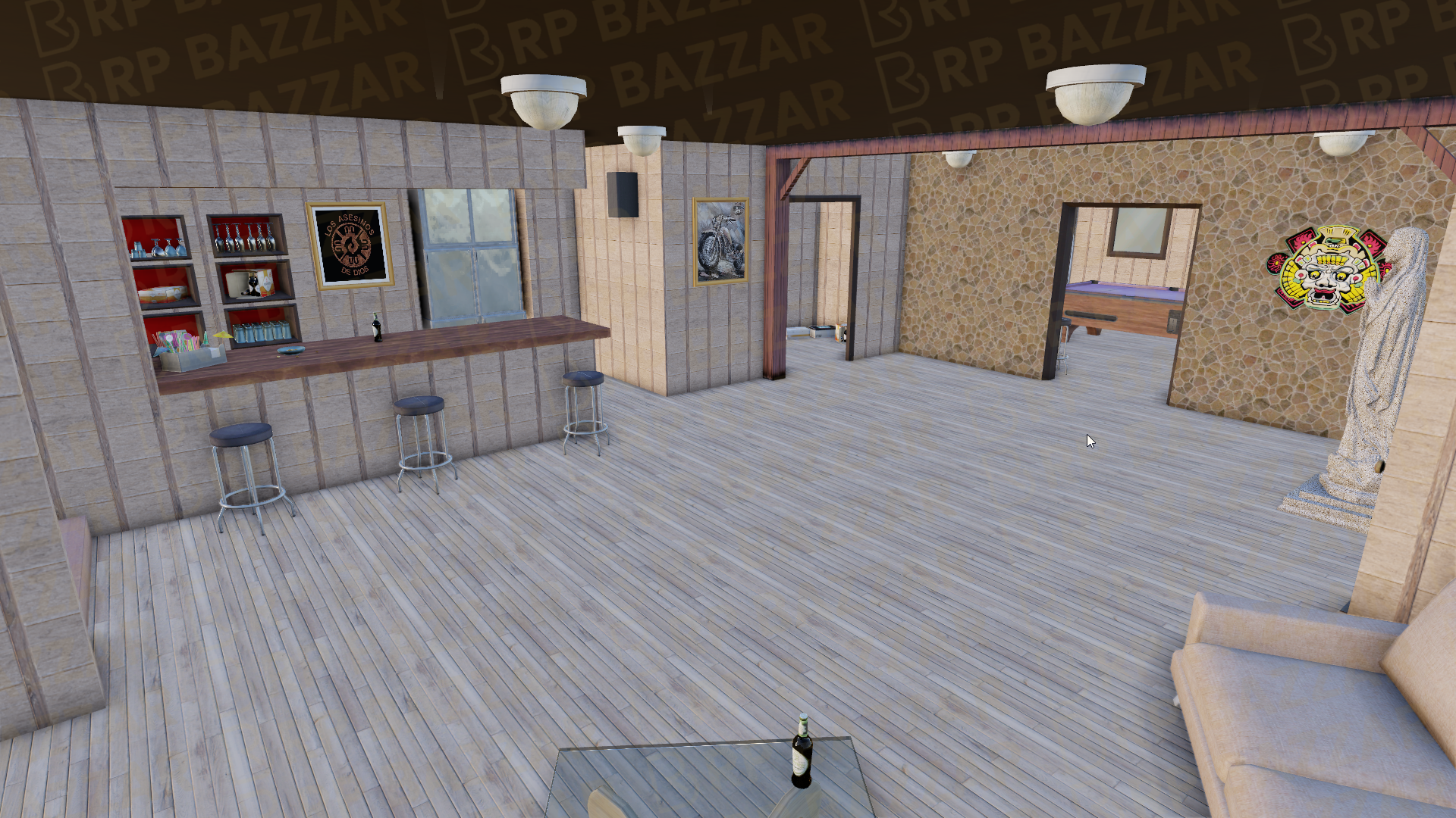 Triad Gang Mansion FiveM MLO — GTA RP Interior — ESX QB QBOX — RPBazzar