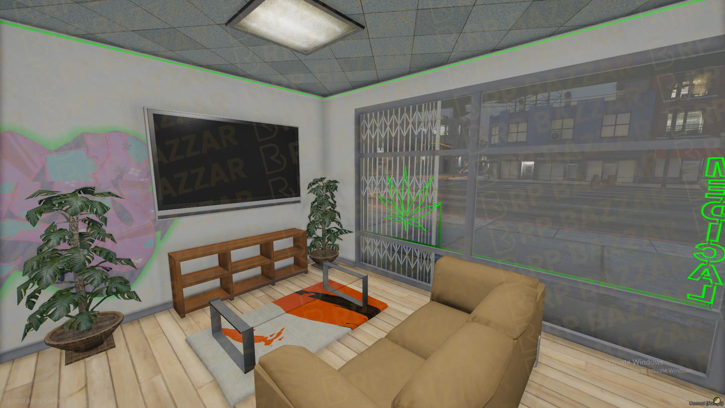 Hidden Weed Store FiveM MLO — GTA RP Interior — ESX QB QBOX — RPBazzar