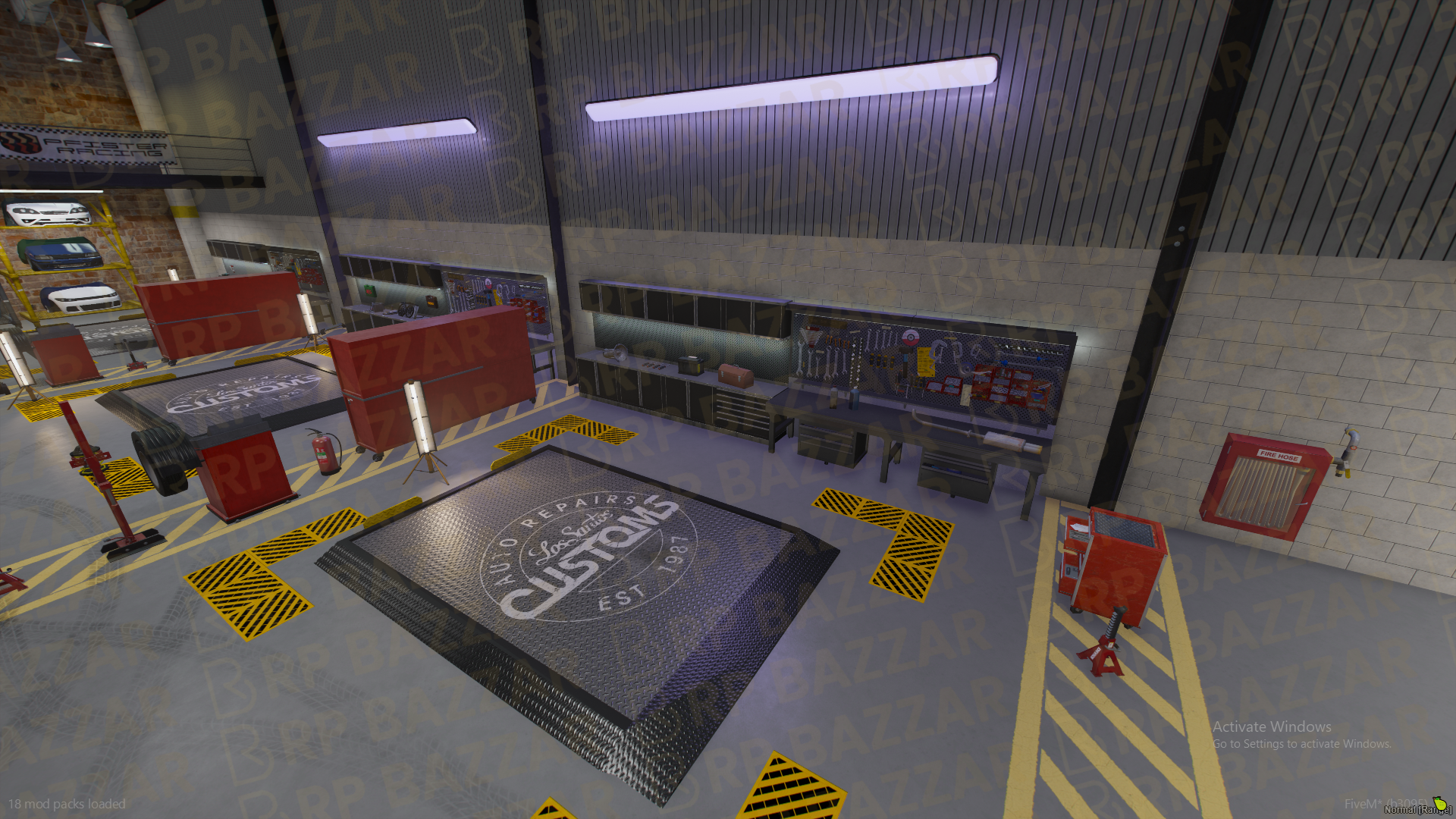Elite Mechanic Shop FiveM MLO — GTA RP Interior — ESX QB QBOX — RPBazzar