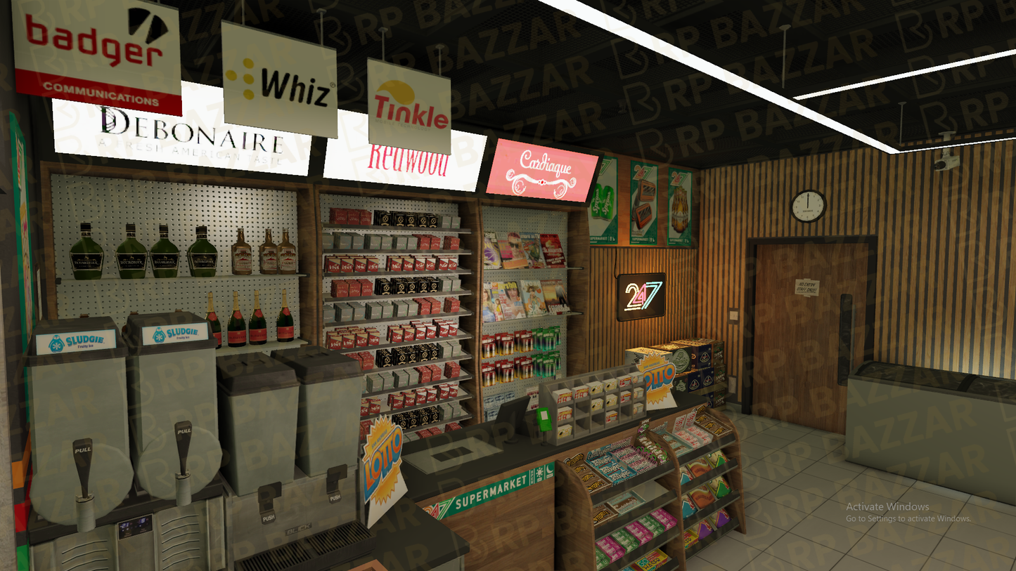 Downtown 24-7 Store FiveM MLO — GTA RP Interior — ESX QB QBOX — RPBazzar