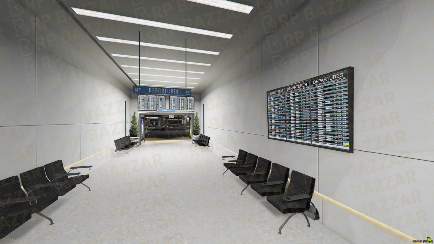 Busy Airport FiveM MLO — GTA RP Interior — ESX QB QBOX — RPBazzar