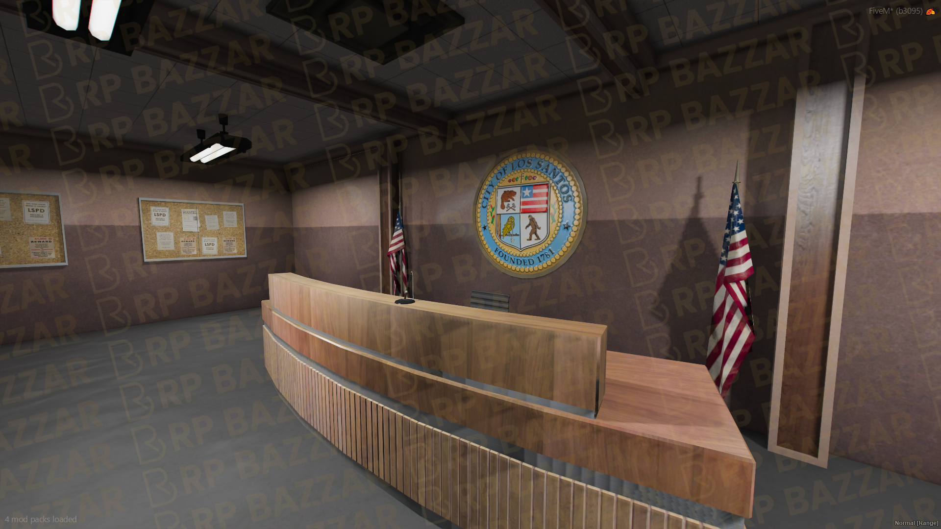 Valley Police Station FiveM MLO — GTA RP Interior — ESX QB QBOX — RPBazzar
