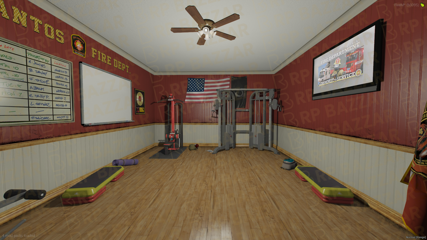 Downtown Fire Department FiveM MLO — GTA RP Interior — ESX QB QBOX — RPBazzar