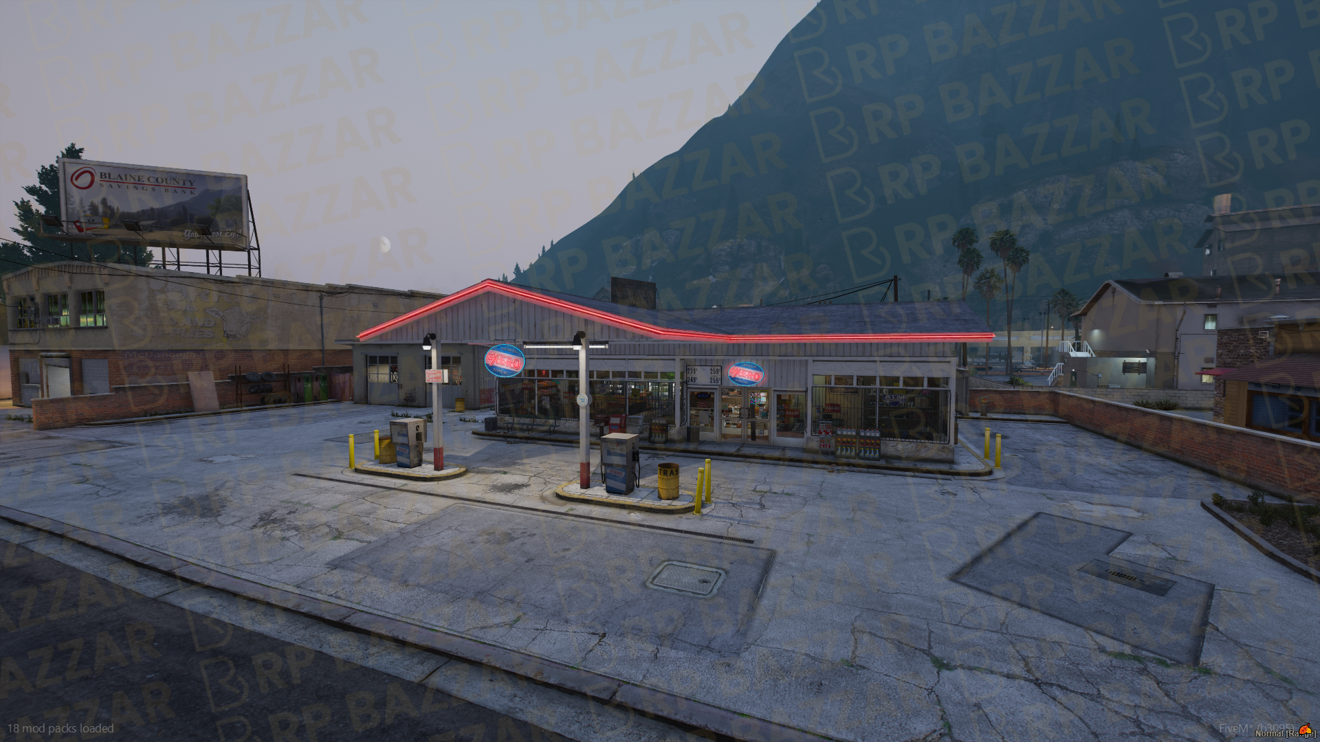 Express Gas Station FiveM MLO — GTA RP Interior — ESX QB QBOX — RPBazzar