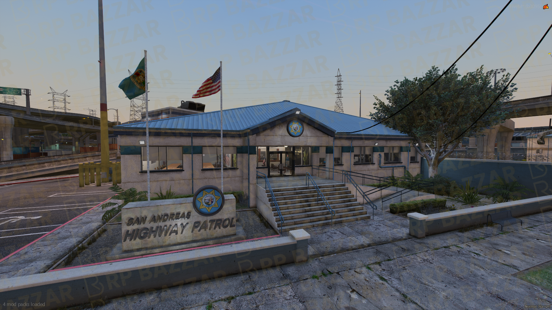 Industrial Police Station FiveM MLO — GTA RP Interior — ESX QB QBOX — RPBazzar