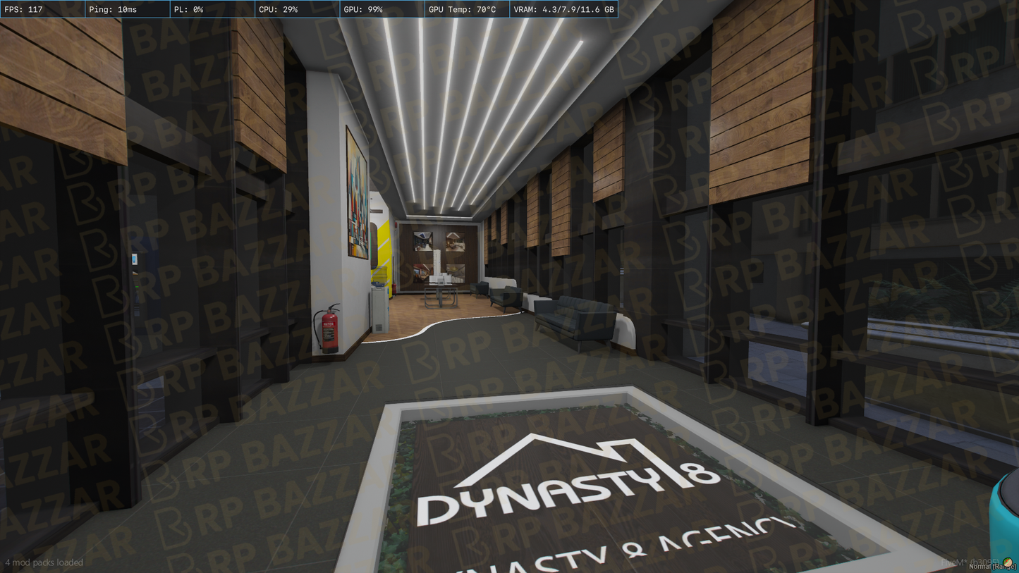 Minimal Office FiveM MLO — GTA RP Interior — ESX QB QBOX — RPBazzar