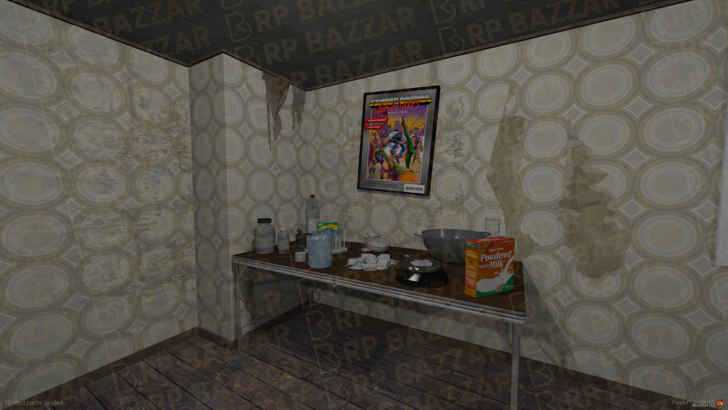 Retro House FiveM MLO — GTA RP Interior — ESX QB QBOX — RPBazzar