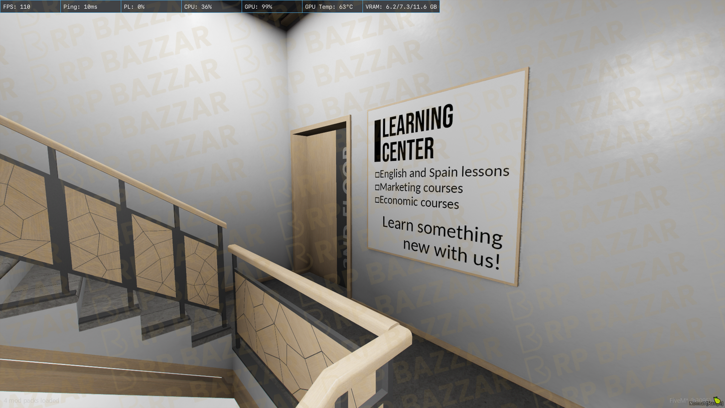 Classic Office FiveM MLO — GTA RP Interior — ESX QB QBOX — RPBazzar