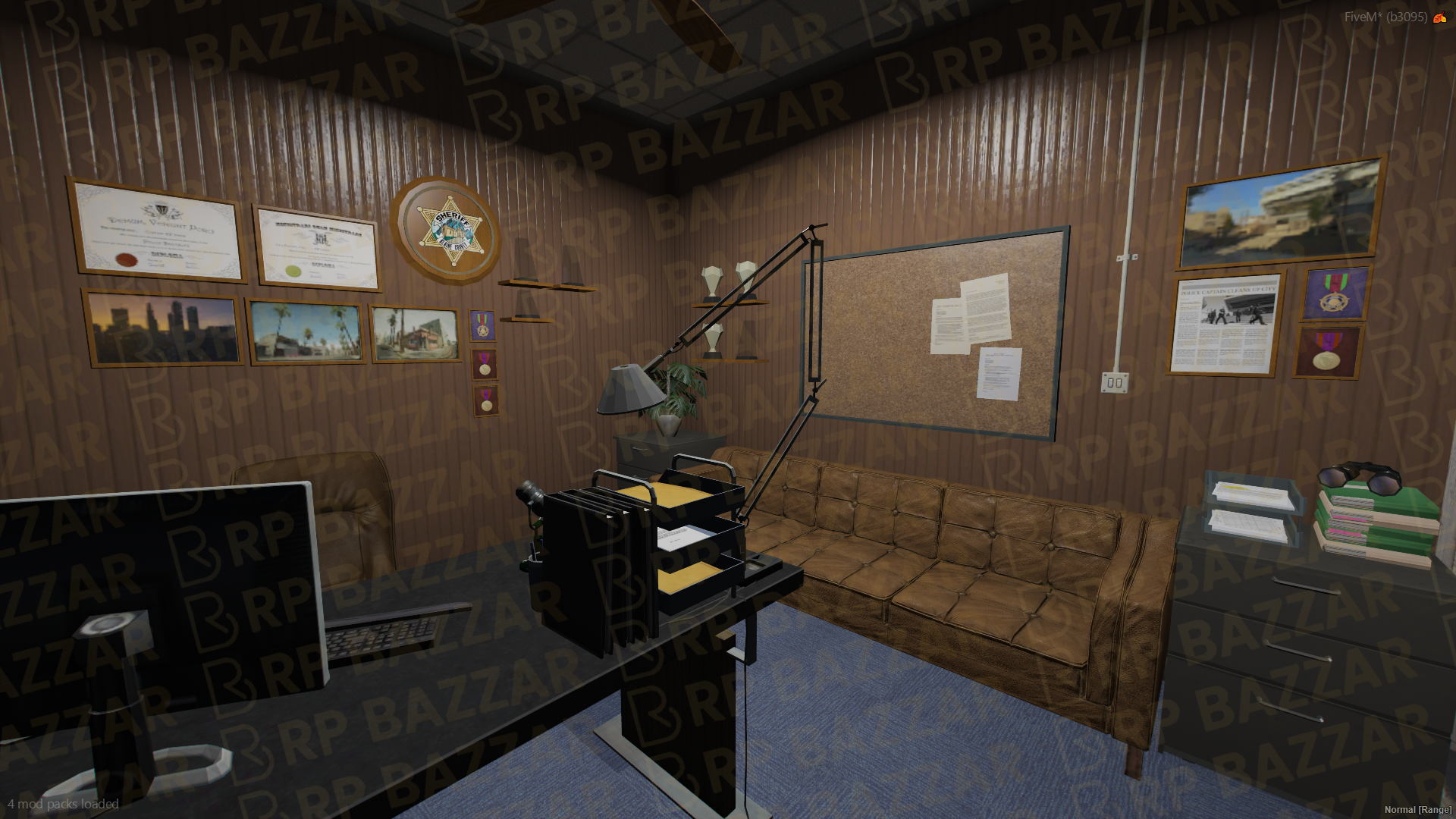 Eastside Police Station FiveM MLO — GTA RP Interior — ESX QB QBOX — RPBazzar