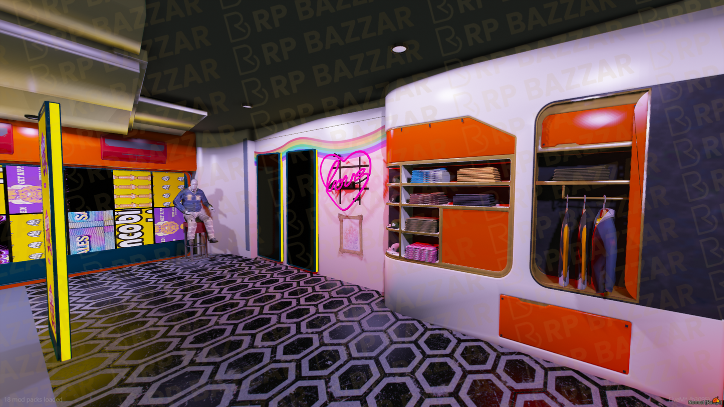 Boutique Clothing Store FiveM MLO — GTA RP Interior — ESX QB QBOX — RPBazzar