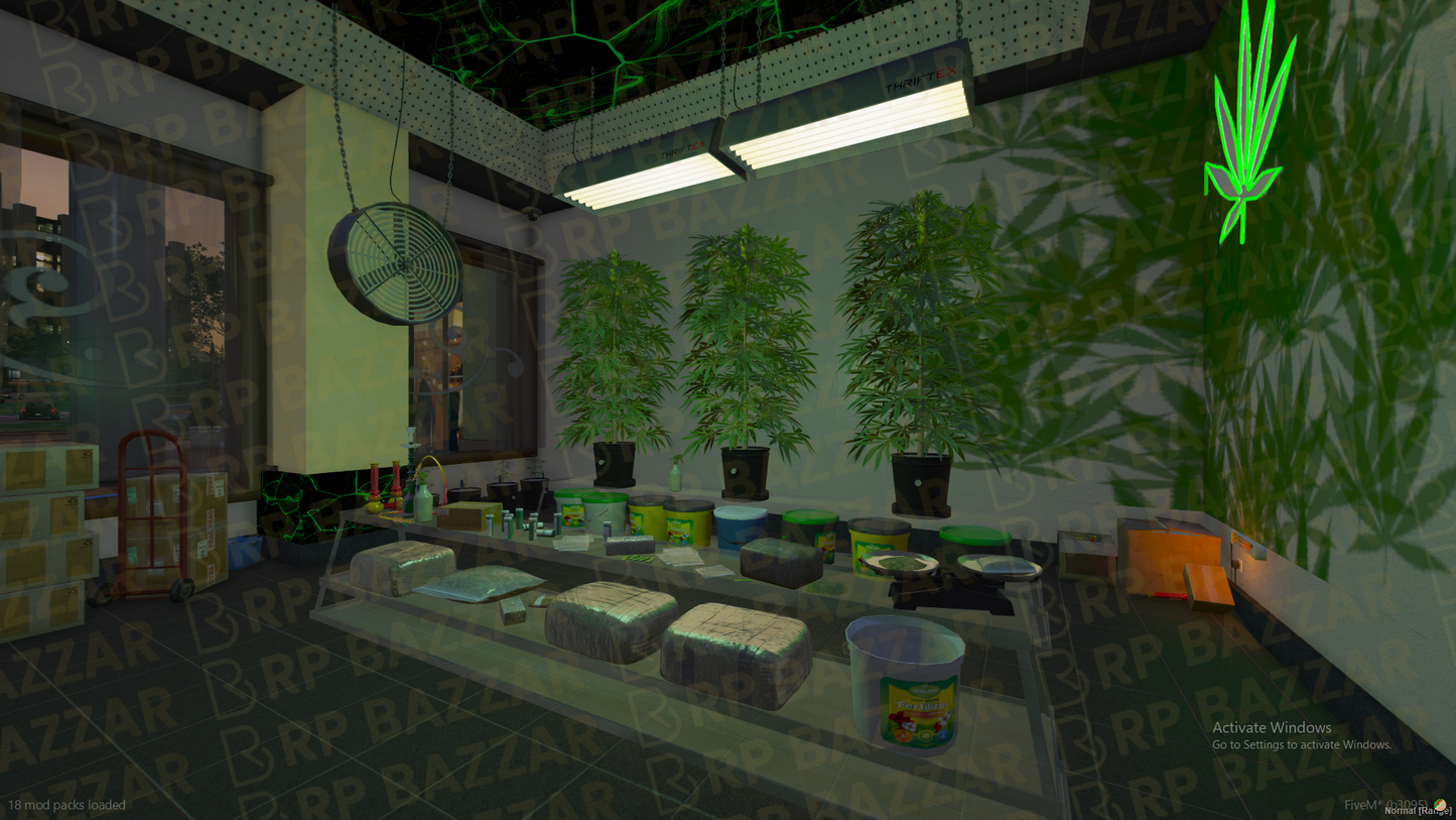 Classic Weed Store FiveM MLO — GTA RP Interior — ESX QB QBOX — RPBazzar