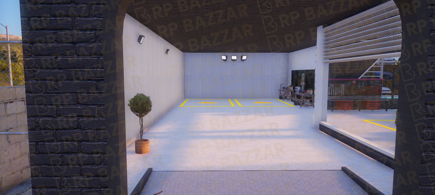 Busy Mechanic Shop FiveM MLO — GTA RP Interior — ESX QB QBOX — RPBazzar