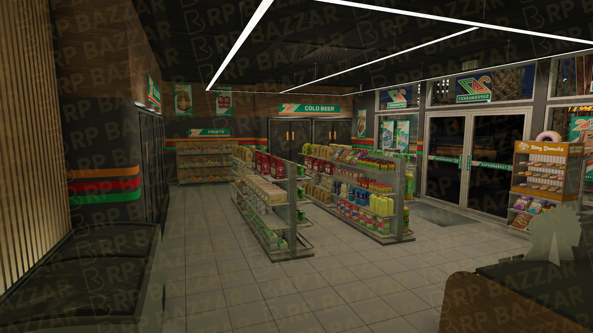 Night 24-7 Store FiveM MLO — GTA RP Interior — ESX QB QBOX — RPBazzar