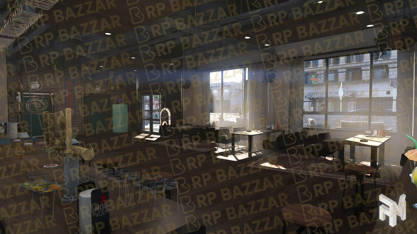 Artisan Coffee Shop FiveM MLO — GTA RP Interior — ESX QB QBOX — RPBazzar