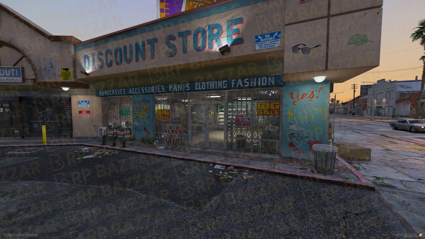 Modern Clothing Store FiveM MLO — GTA RP Interior — ESX QB QBOX — RPBazzar
