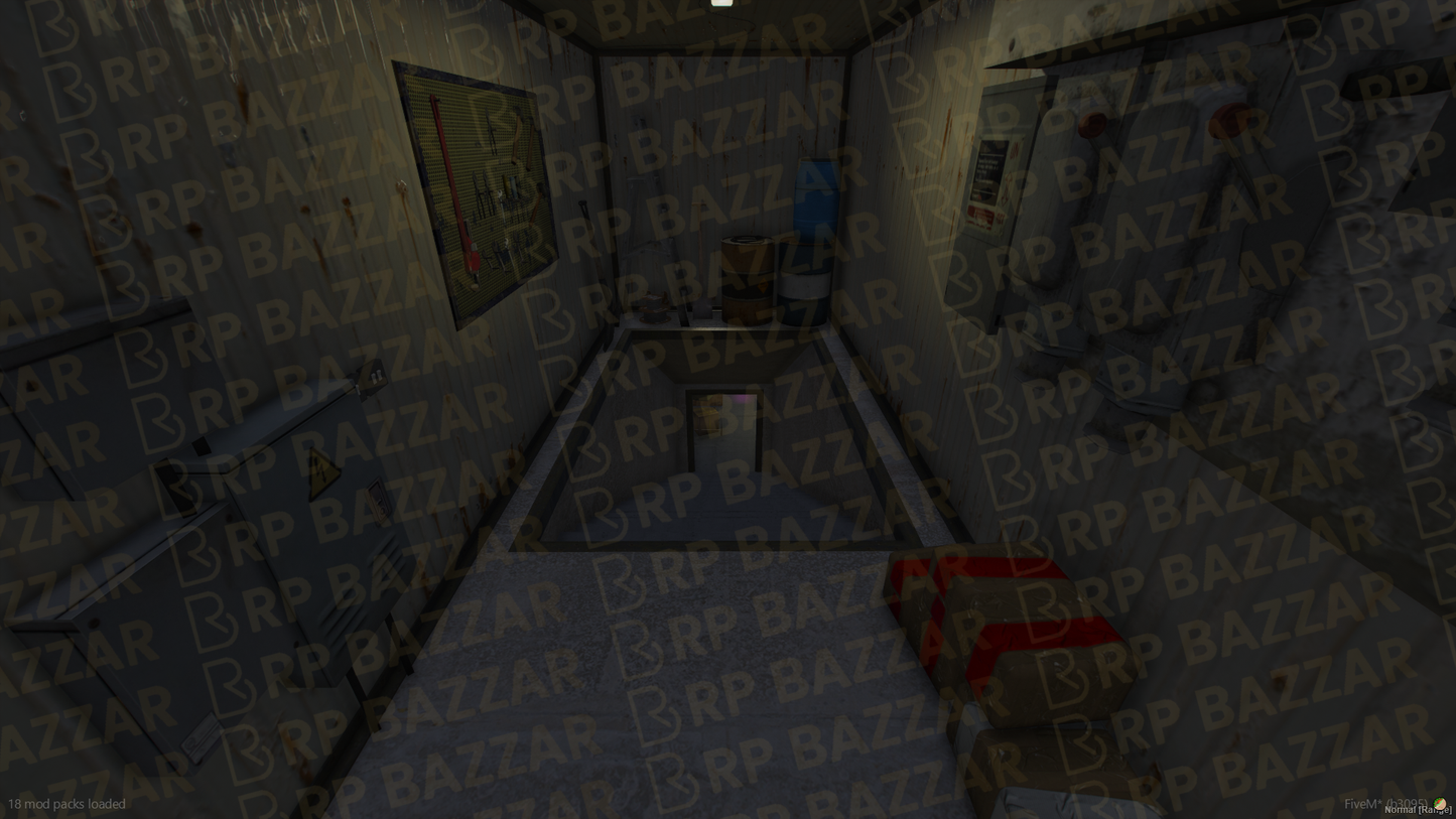 Basement Drug Lab FiveM MLO — GTA RP Interior — ESX QB QBOX — RPBazzar