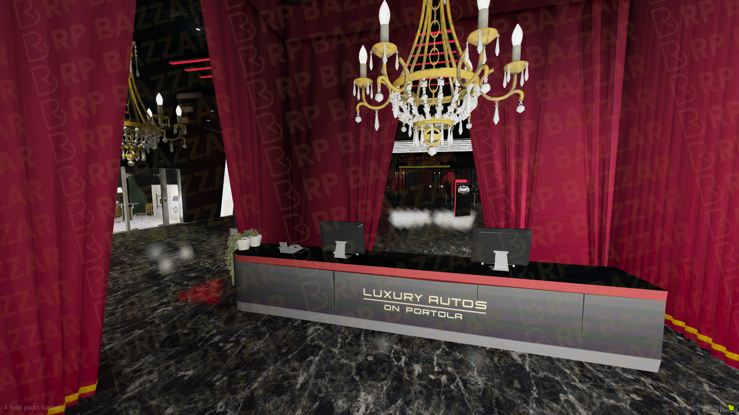 Pristine Vehicle Shop FiveM MLO — GTA RP Interior — ESX QB QBOX — RPBazzar