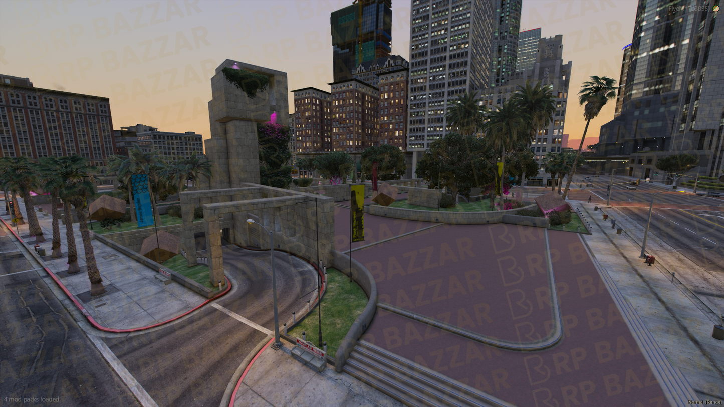 Bustling Legion Square FiveM MLO — GTA RP Interior — ESX QB QBOX — RPBazzar