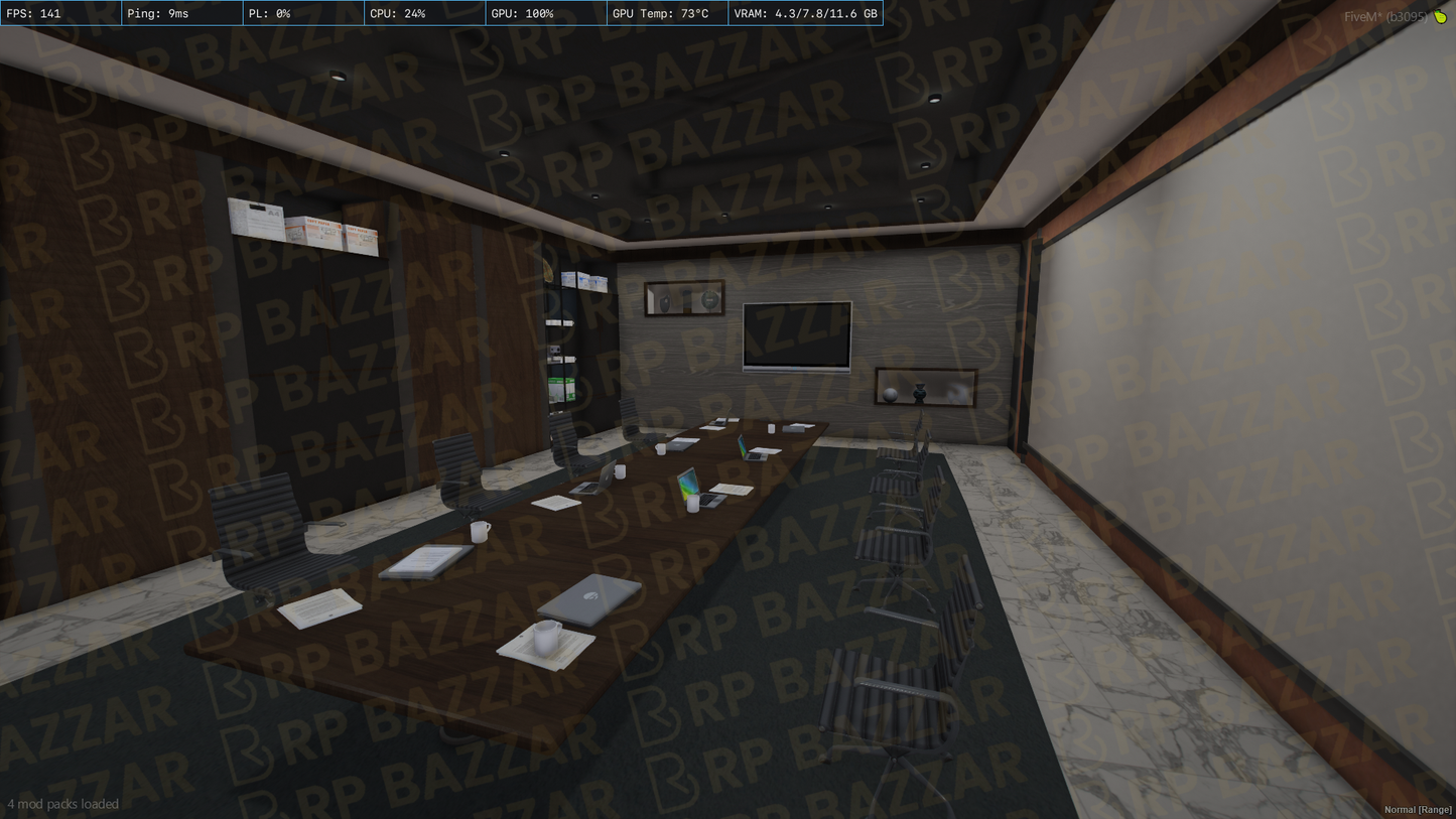 Modern Office FiveM MLO — GTA RP Interior — ESX QB QBOX — RPBazzar