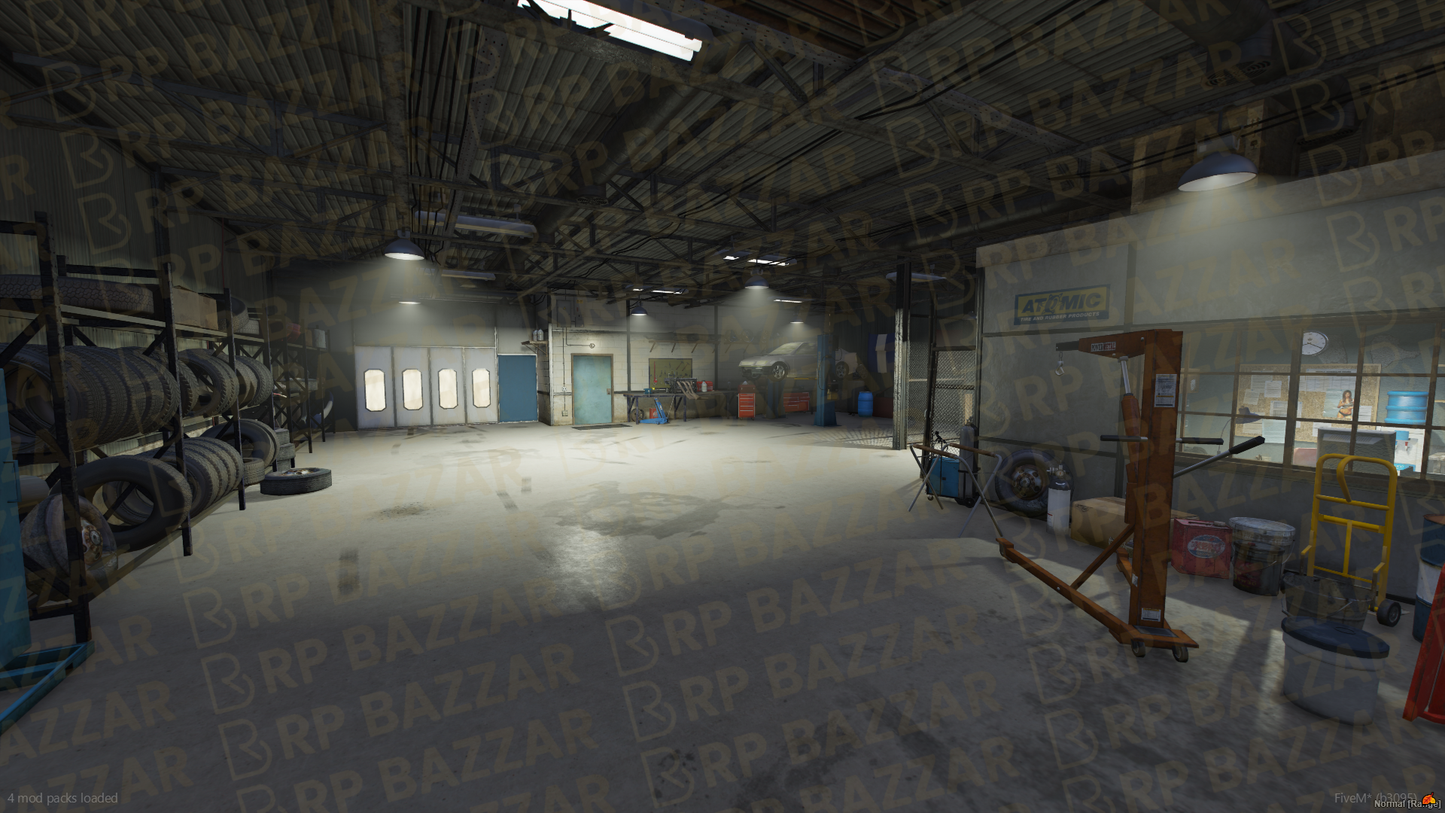 Classic Repair Station FiveM MLO — GTA RP Interior — ESX QB QBOX — RPBazzar