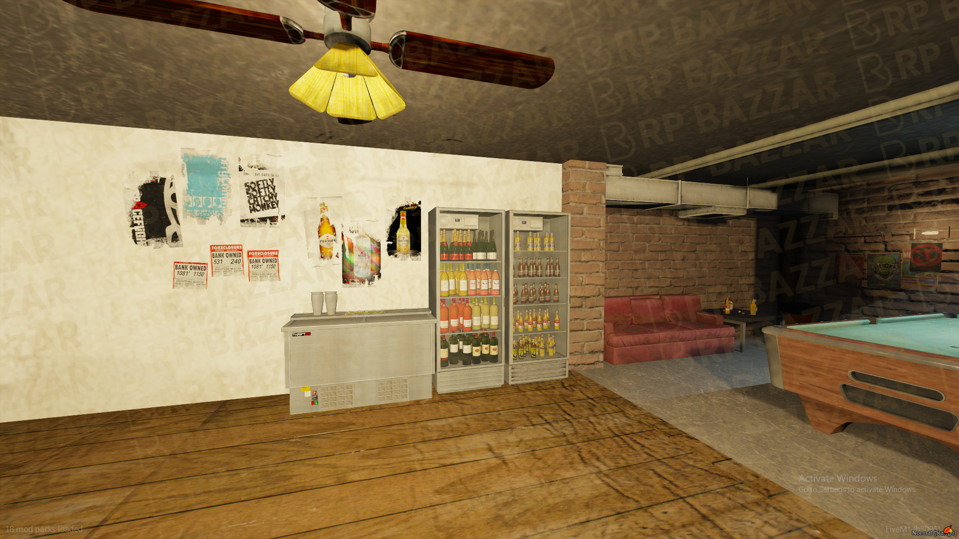 Retro Bar FiveM MLO — GTA RP Interior — ESX QB QBOX — RPBazzar
