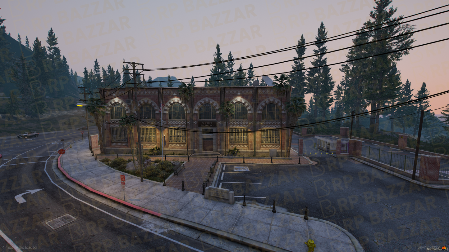 County Police Station FiveM MLO — GTA RP Interior — ESX QB QBOX — RPBazzar