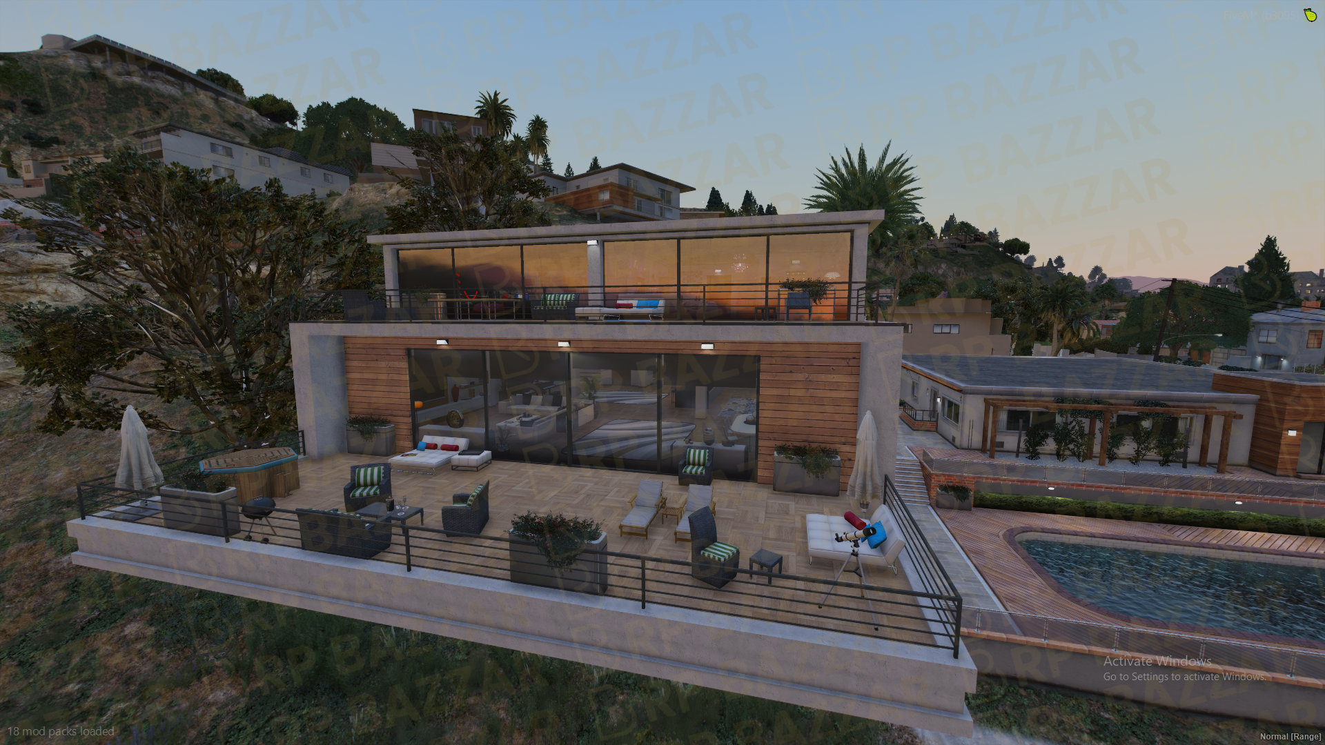 Cliffside House FiveM MLO — GTA RP Interior — ESX QB QBOX — RPBazzar