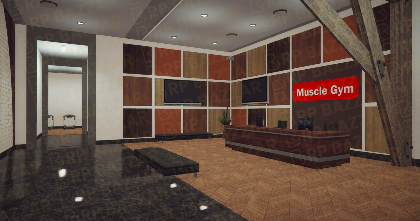 Hardcore Gyms & Fitness FiveM MLO — GTA RP Interior — ESX QB QBOX — RPBazzar