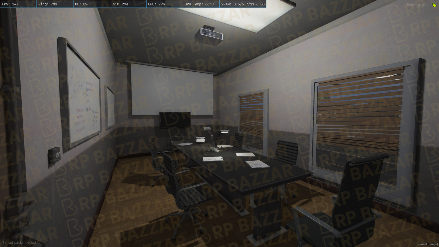 Highrise Office FiveM MLO — GTA RP Interior — ESX QB QBOX — RPBazzar