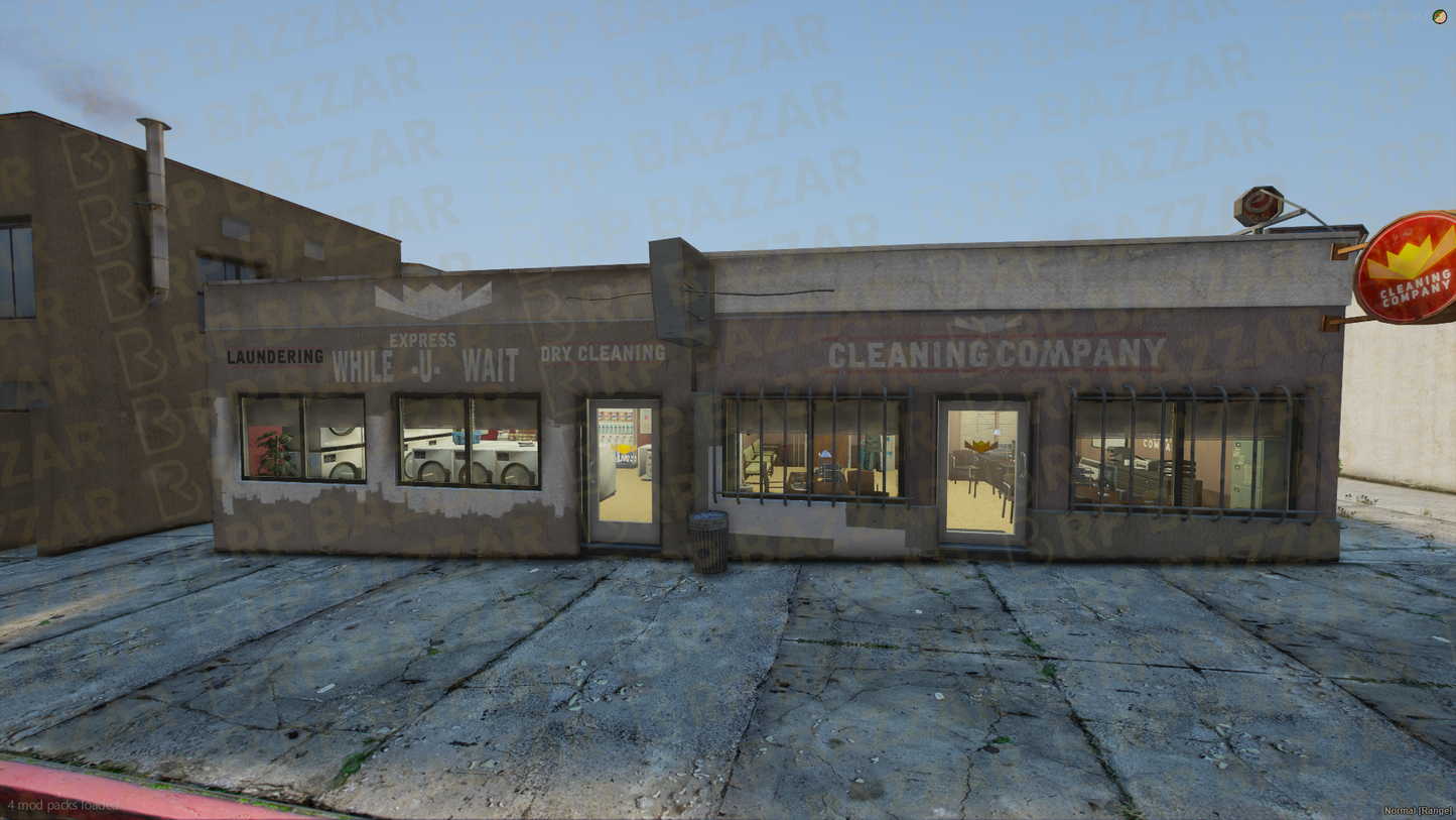 Classic Laundry Place FiveM MLO — GTA RP Interior — ESX QB QBOX — RPBazzar