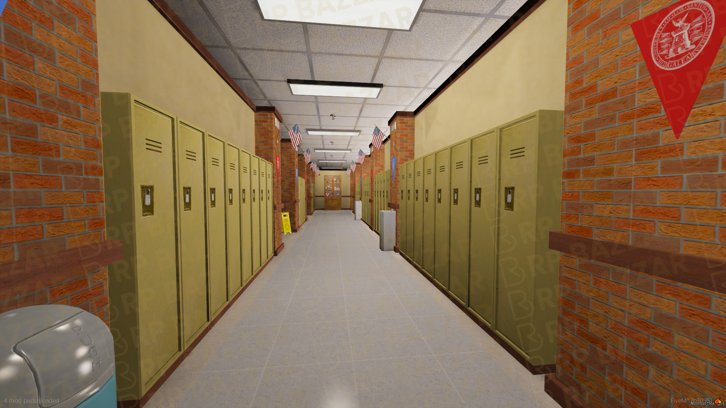 Modern School & University FiveM MLO — GTA RP Interior — ESX QB QBOX — RPBazzar
