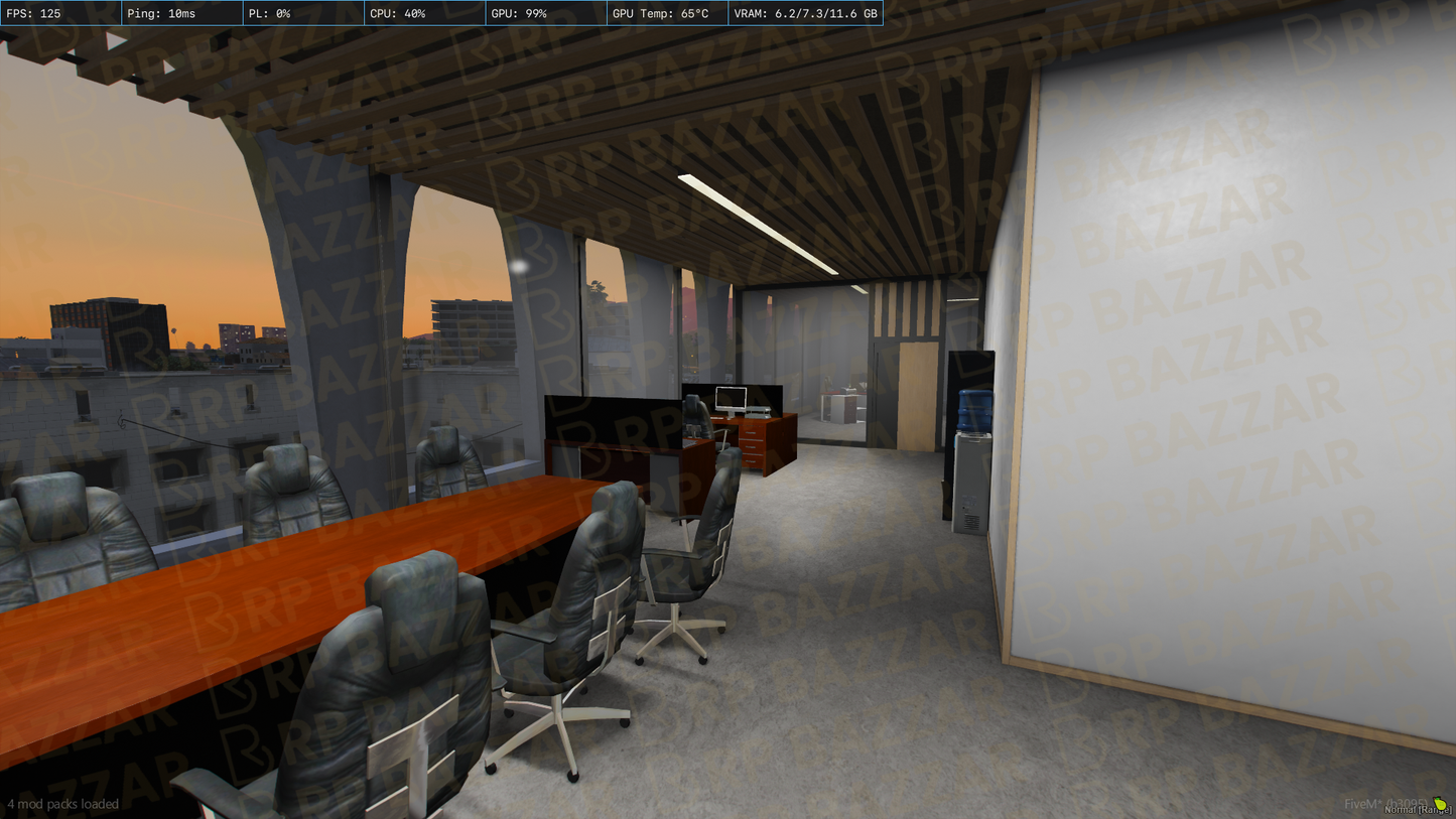 Classic Office FiveM MLO — GTA RP Interior — ESX QB QBOX — RPBazzar