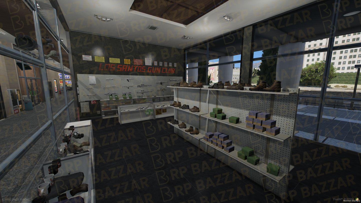 Modern Shopping Mall FiveM MLO — GTA RP Interior — ESX QB QBOX — RPBazzar